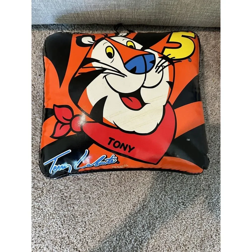 2 Nascar Racing Pillow Terry Lebonte w/Tony the Tiger, Ricky Craven Tide Vintage